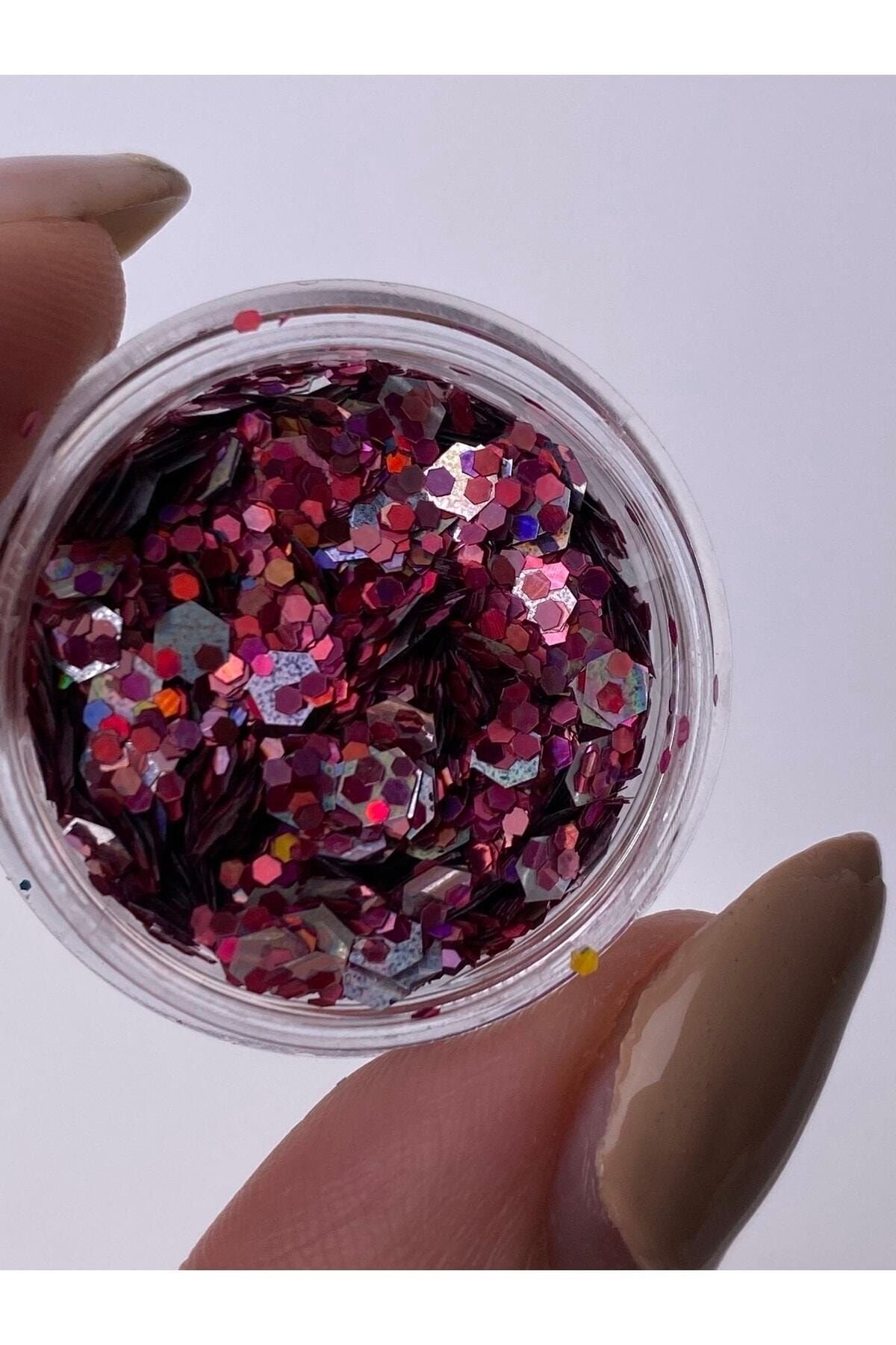 Hills’b Pink Glitter Pul 5ml/5gr - Görsel 3