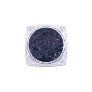 Epoksi Süsleme Glitter Altıgen Siyah Renkli Pul 5gr