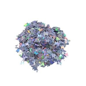 Epoksi Süsleme Glitter Pul Kelebek Pul Gümüş 5 Gr