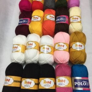 20 Adet Karışık Renkli El Örgü Ipliği Patik Ipi Seti