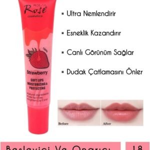 Rose Nemlendirici, Koruyucu Dudak Maskesi & Soft Lıps Moısturızıng Protectıng