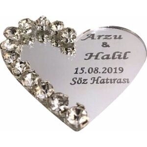 Söz, Nişan,nikah,kına Hediyelik Ayna Pleksi Magnet 25 Adet