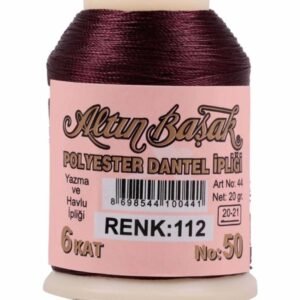 Polyester Oya Ve Dantel Ipliği 20 Gr No:50 6 Kat - 112