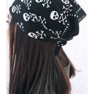 Unisex Siyah Kuru Kafa Bandana Rptr-v45