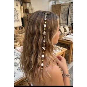 Bohem stil saç ipi tinsel saç aksesuarı