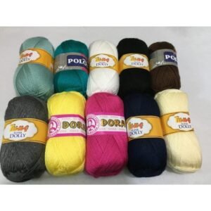 10 Adet Karışık El Örgü Ipliği Polo Marka Patik Ipi Seti 10'lu 100 Gr X 10