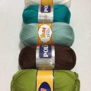 5 Adet Karışık El Örgü Ipliği Polo Marka Patik Ipi Seti 5'li 100 gr X 5