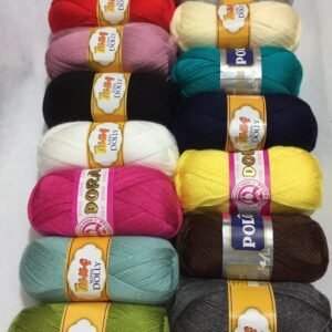 15 Adet Karışık El Örgü Ipliği Polo Marka Patik Ipi Seti 15'li 100 Gr X 15