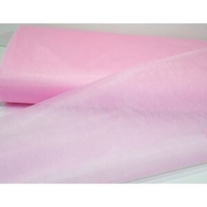 Bebe Pembe Kristal Tül 10 Metre Özel Kumaş Kumaş Bohça Valiz Bebe Pembe Süsü Süsleme Tülü