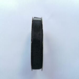 Organize Kurdale - Tül Kurdale (ORGANZE KURDELE) 1 Cm 22 Metre - Siyah
