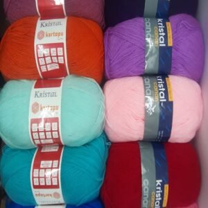 Lif (kristal)iplik Seti 10x100 Gram (5 Canan 5 10 Yumak)