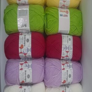 Bebek Iplik Seti 5 Renk 10 Yumak