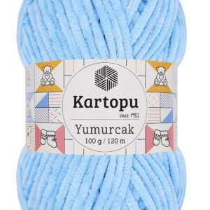 K.artopu Yumurcak Kadife El Örgü Ipi K540 Bebe Mavi