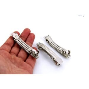 5 Adet - 8 Cm Nikel Kaplama Otomatik Toka, Saç Tokası, 1.kalite