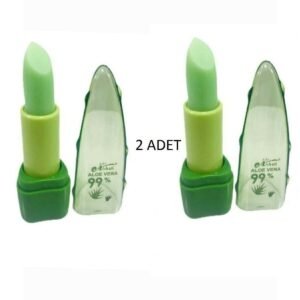 Halvey 2 Adet Aloevera %99 Dudak Bakım Nemlendirici Sihirli Ruj 2 Adet