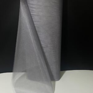 Gri Süsleme Tülü, Bohça Çeyiz Gelin Damat Söz Nişan Nikah Kapı Konvoy Valiz Hediye Süsü, 100x300cm