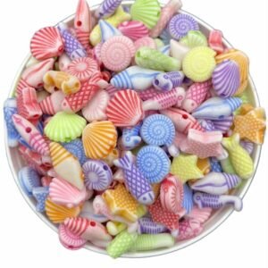 Pastel Karışık Okyanus Serisi Hobi Boncuğu (25gr,~80 Adet)