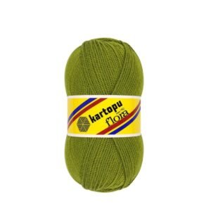 Flora K357 Yeşil El Örgü Patik Ipi 100gr