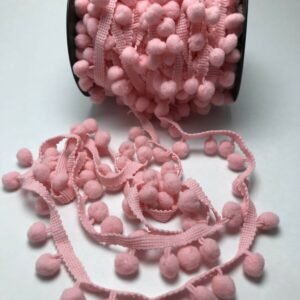 Bade Şerit Ponpon 5 Metre Soft Pembe