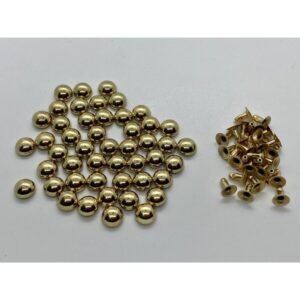 100 Adet Sarı Bombeli Trok (rivet) Altı Açık 10x8mm