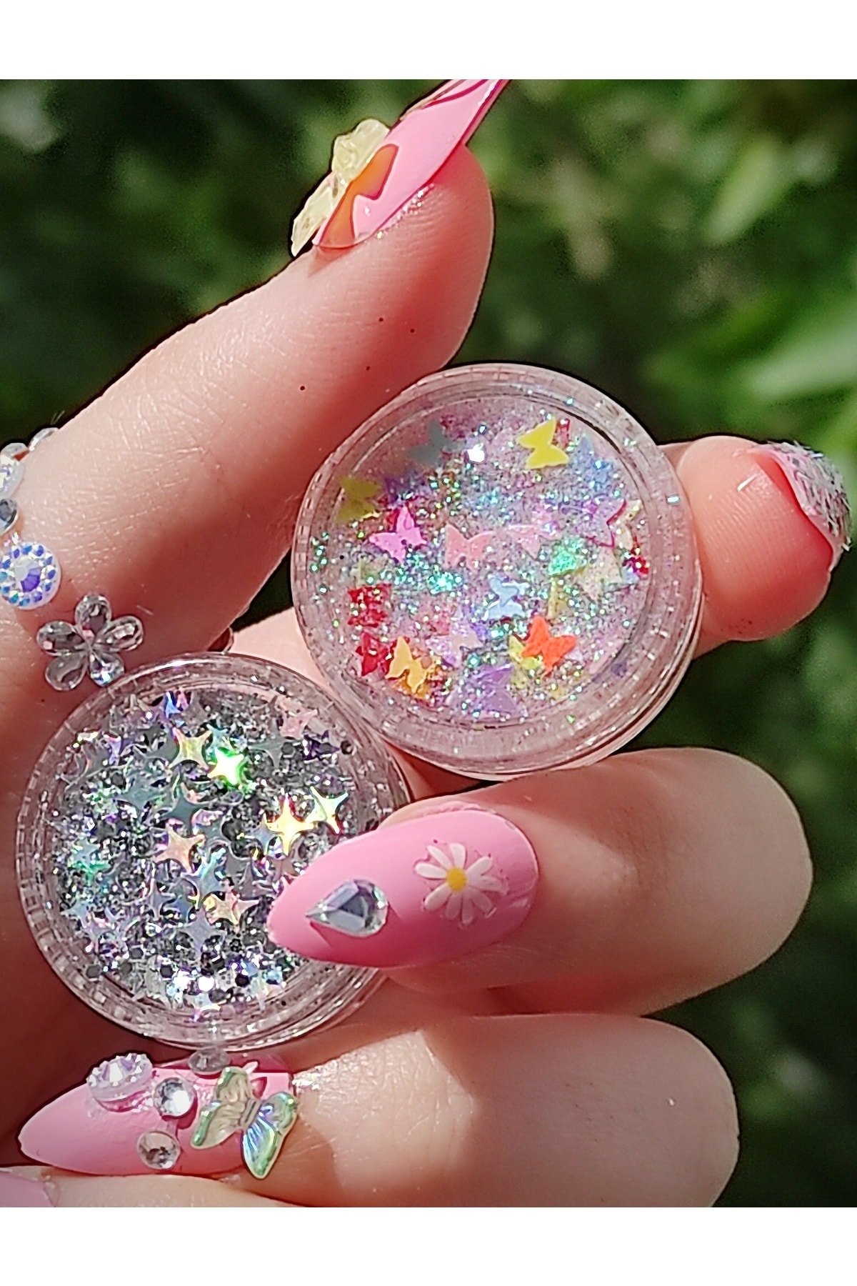 Glitter Jel Far Soft Seri Ikili Kelebek-yıldız Parlak Glitter - Görsel 2