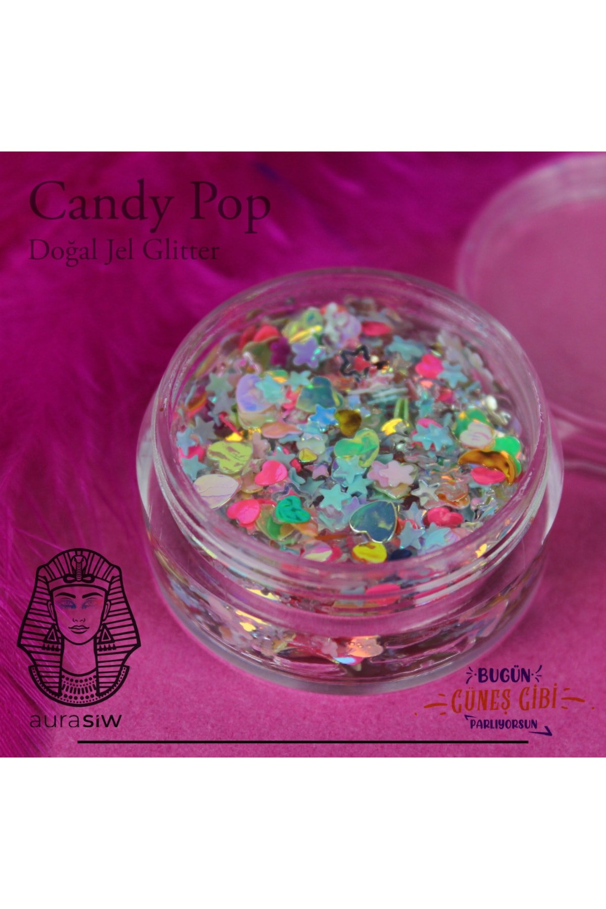 Candy Pop - Jel Formlu Doğal Glitter - Görsel 2