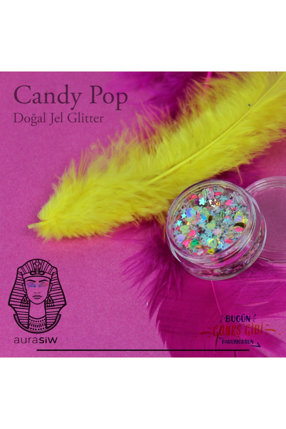 Candy Pop - Jel Formlu Doğal Glitter - Görsel 3