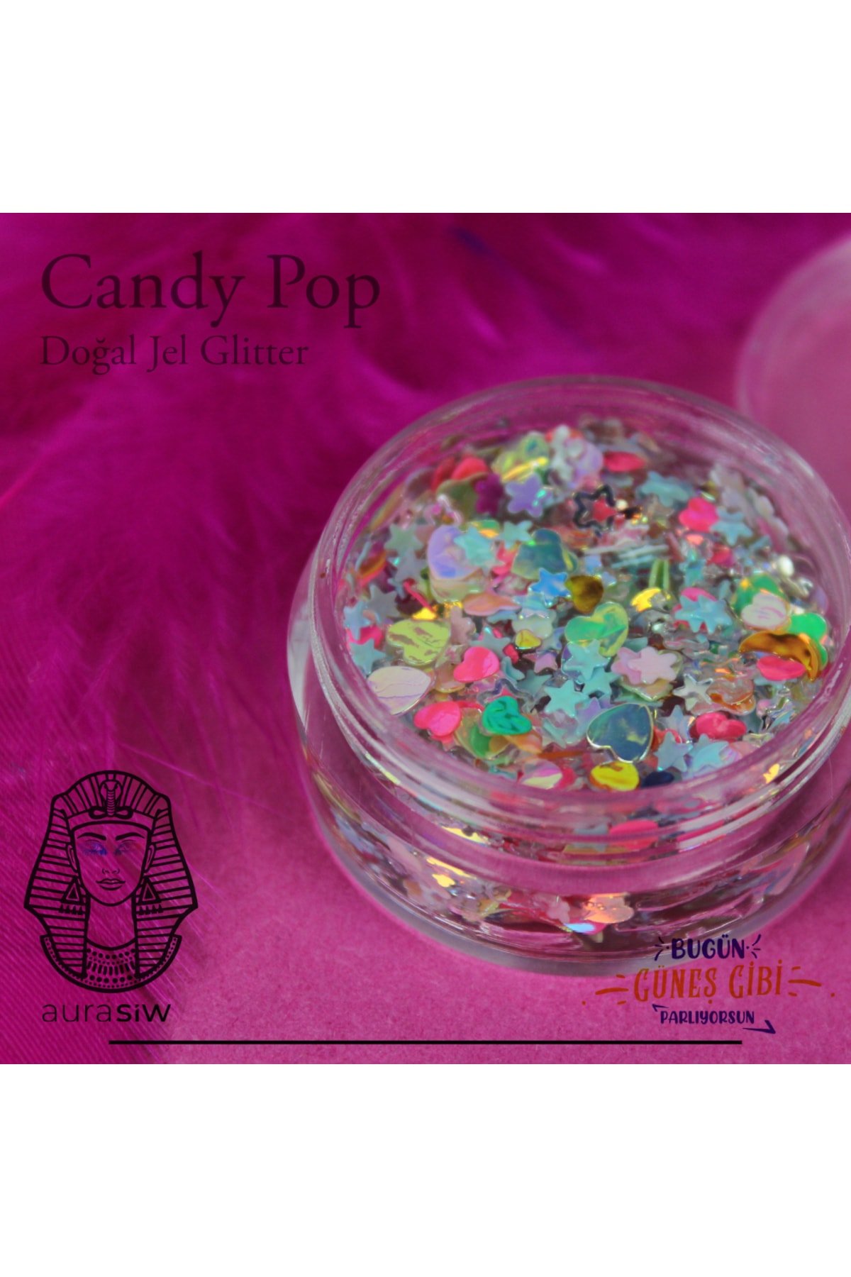 Candy Pop - Jel Formlu Doğal Glitter - Görsel 4