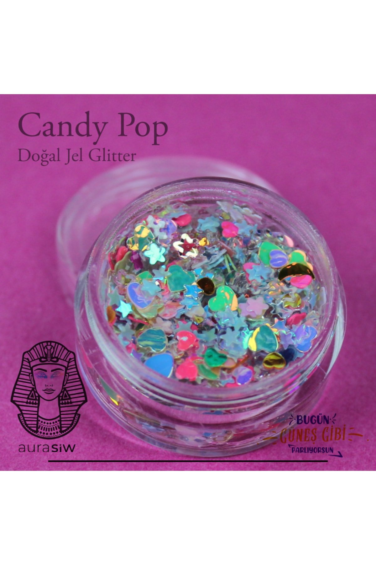 Candy Pop - Jel Formlu Doğal Glitter - Görsel 5