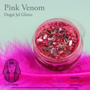 Pink Venom - Jel Formlu Doğal Glitter