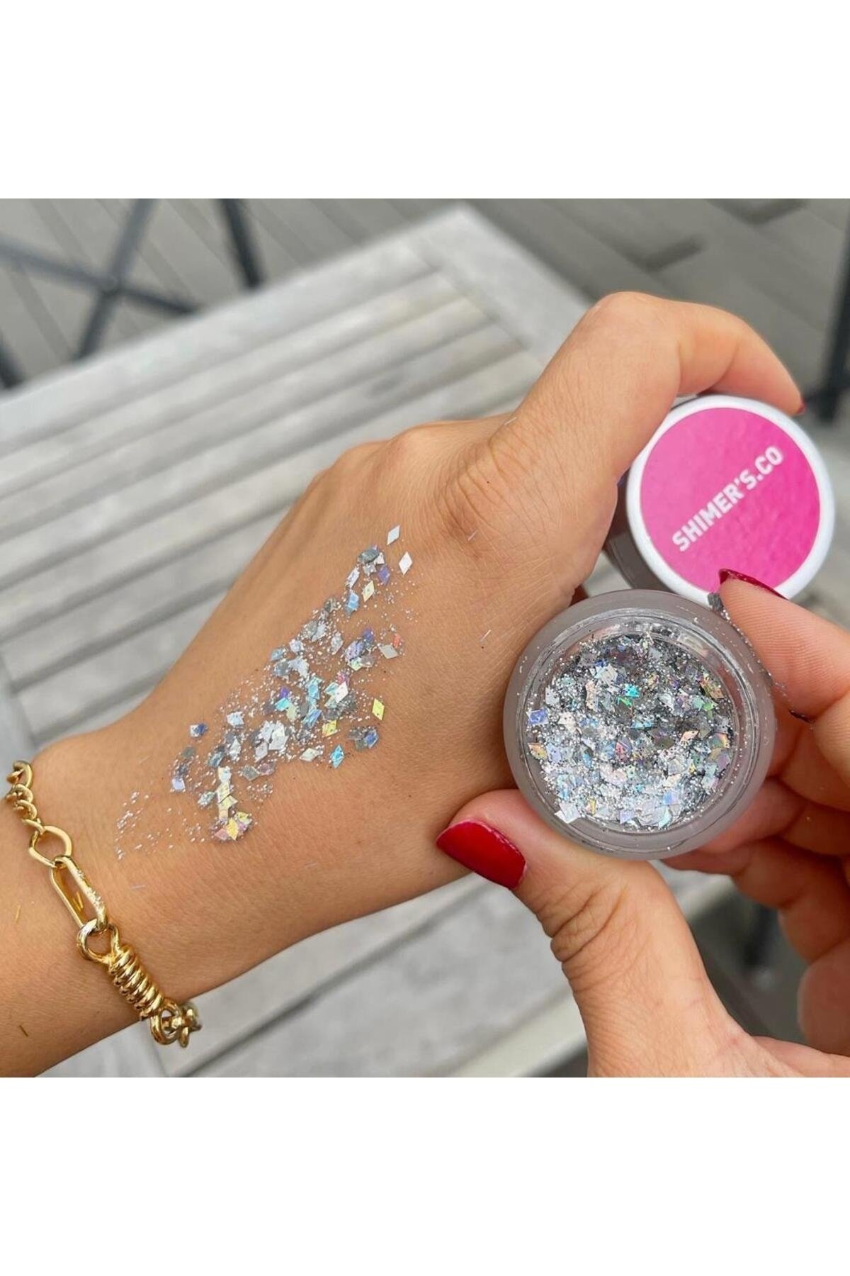 Metalik Simli Jel Glitter Göz Farı Vücut Simi - Glitter Göz Farı - Görsel 2