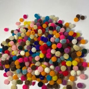 Karışık Renkli Kadife Boncuk 20gr