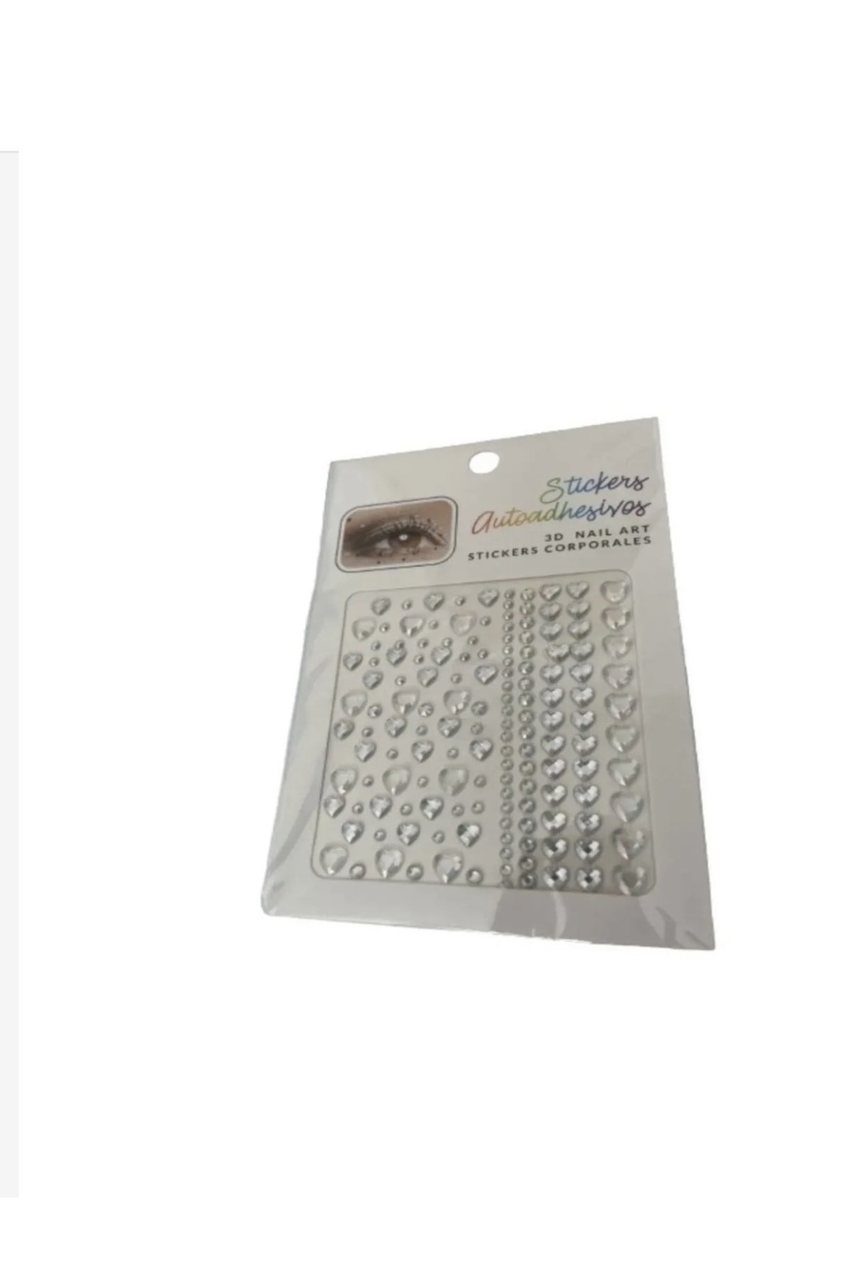 Kalp Vücut Ve Yüz Taşı Stickers Tırnak Makyaj Taşı Festival Taşı Kristal Yüz Taşları 170 Adet. - Görsel 2