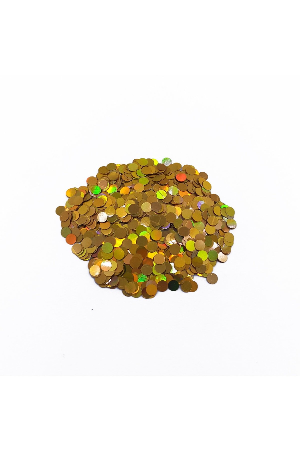 Epoksi Süsleme Glitter Yuvarlak Gold Pul 5gr - Görsel 3