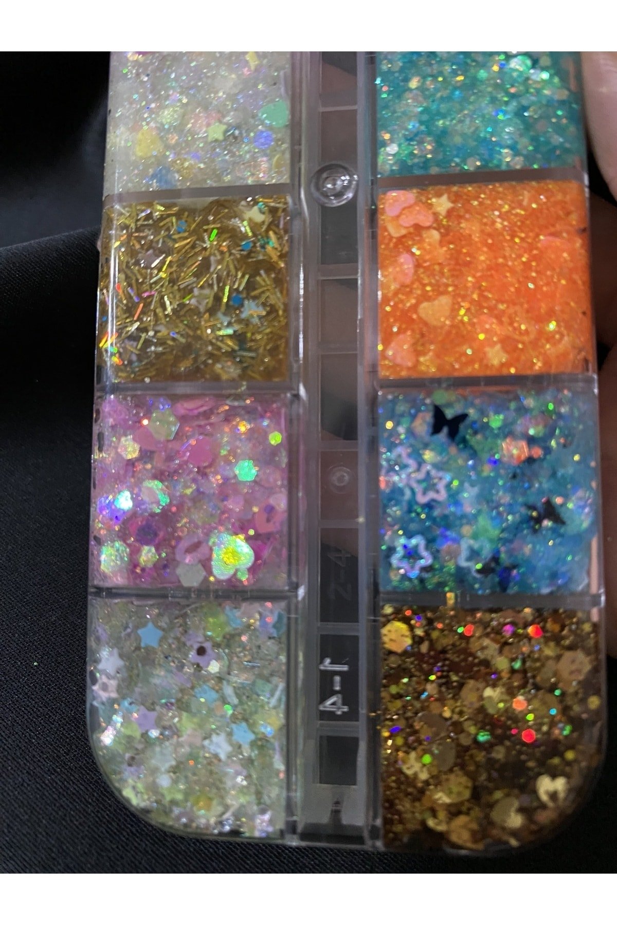 Glitter Jel Far Paleti 12’li yüz ve vücut simi - Görsel 6